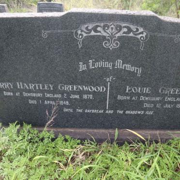 GREENWOOD Harry Hartley 1870-1949 &amp; LOUIE 1877-1962