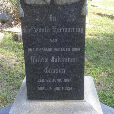 GOOSEN Willem Johannes 1867-1934 &amp; Minharda Johanna Gertruida Maria NEL 1872-1948