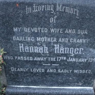HANGER Hannah -1942