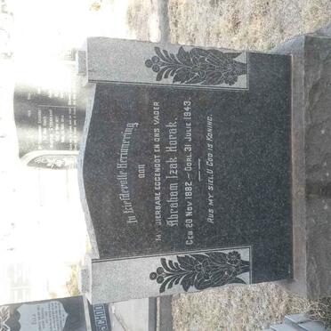 HORAK Abraham Izak 1882-1943