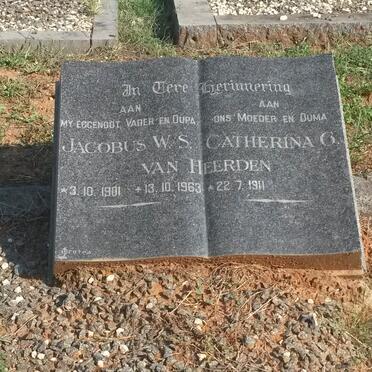 HEERDEN Jacobus W.S., van 1901-1963 &amp; Catherina G. 1911-