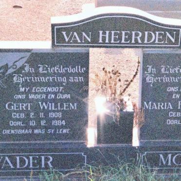 HEERDEN Gert Willem, van 1908-1984 &amp; Maria Francina STRYDOM 1908-1997
