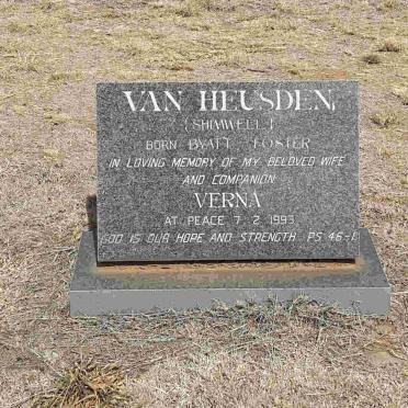 HEUSDEN Verna, van -1993