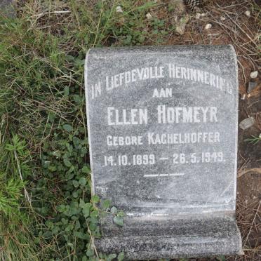 HOFMEYR Ellen nee KACHELHOFFER 1899-1949