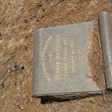 HEERDEN Herman, van 1907-1942