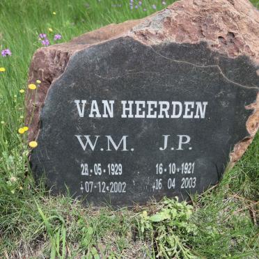 HEERDEN J.P., van 1921-2003 &amp; W.M. 1929-2002