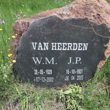 HEERDEN J.P., van 1921-2003 &amp; W.M. 1929-2002