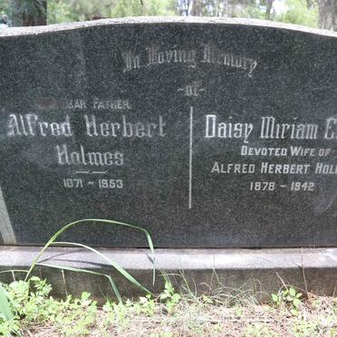 HOLMES Alfred Herbert 1871-1953 &amp; Daisy Miriam Ennis 1878-1942