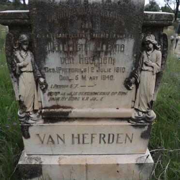 HEERDEN Magdalena Josina, van nee PRETORIUS 1910-1940