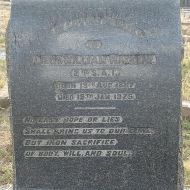 HADLOW William 1897-1925