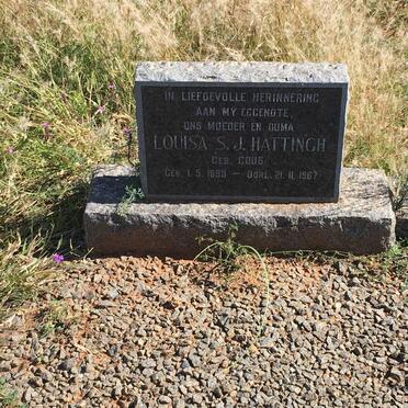 HATTINGH Louisa S.J. nee GOUS 1899-1967