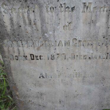 JARVIS Joseph William George 1879-1924