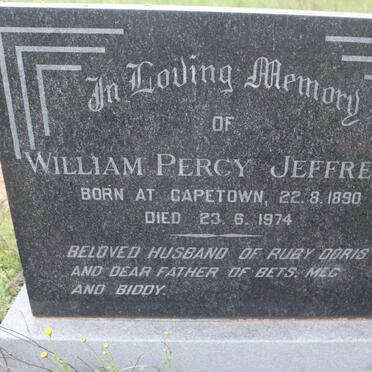 JEFFREYS William Percy 1890-1974