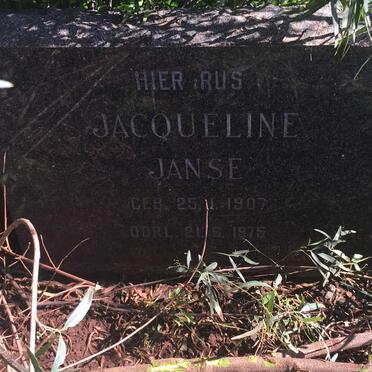 JANSE Jacqueline 1907-1975