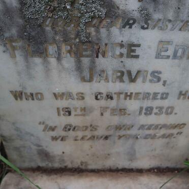 JARVIS Florence Edith -1930