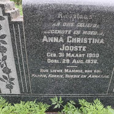 JOOSTE Anna Christina 1900-1936