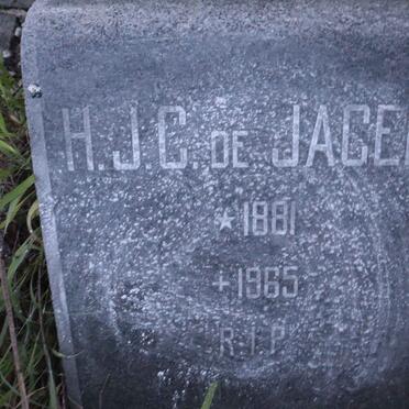 JAGER H.J.C., de 1881-1965