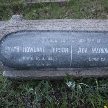 JEPSON Edwin Howland 1864-1946 &amp; Ada Marion 1868-1957