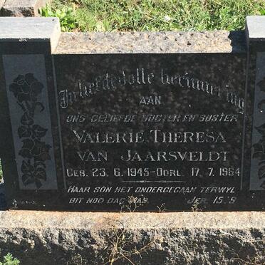 JAARSVELDT Valerie Theresa, van 1945-1964
