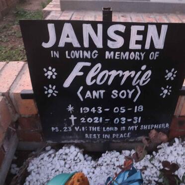 JANSEN Florrie 1943-2021