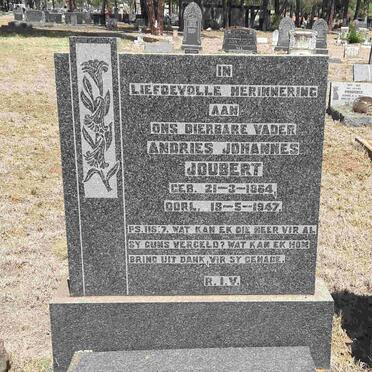 JOUBERT Andries Johannes 1864-1947