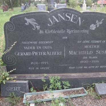 JANSEN Gerard Pieter Albert 1876-1975 &amp; Machteld Susara VILJOEN 1890-1959