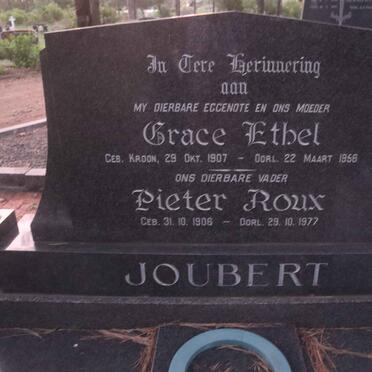 JOUBERT Pieter Roux 1906-1977 &amp; Grace Ethel 1907-1956