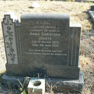JOOSTE Anna Christina 1900-1936