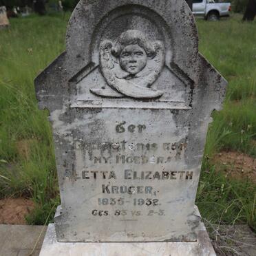 KRUGER Aletta Elizabeth 1835-1932