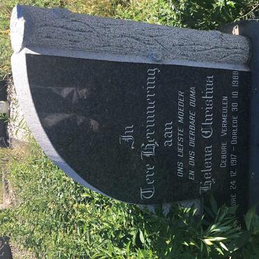 KIRSTEINS Helena Christina nee VERMEULEN 1917-1988