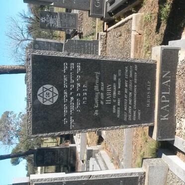 KAPLAN Harry 1902-1973