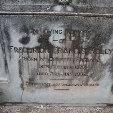 KELLY Frederick Francis 1877-1932