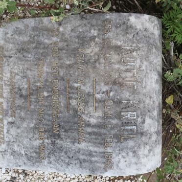 KRIEL Kotie 1919-1942