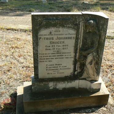 KRUGER Petrus Johannes 1896-1937