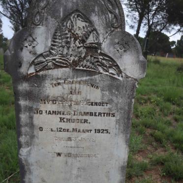 KRUGER Johannes Lambertus -1925