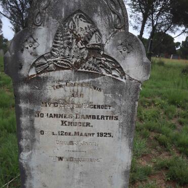 KRUGER Johannes Lambertus -1925