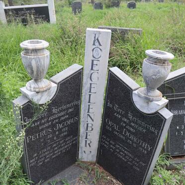 KOEGELENBURG Petrus Jacobs 1931-1990 &amp; Opal Dorothy JACOBS 1935-