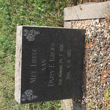 KROES Daisy E. nee HENNING 1936-1965
