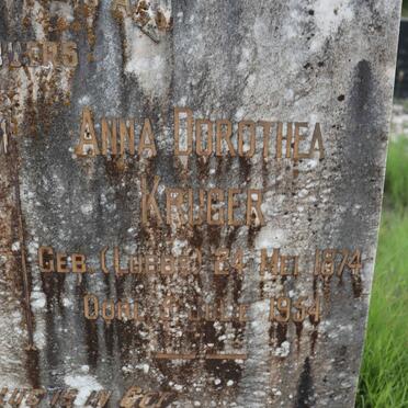 KRUGER Pieter Johannes Abraham 1871-1935 &amp; Anna Dorothea LUBBE 1874-1954