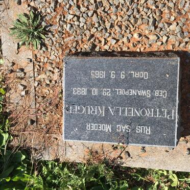 KRUGER Petronella nee SWANEPOEL 1893-1965