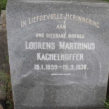KACHELHOFFER Lourens Marthinus 1859-1938