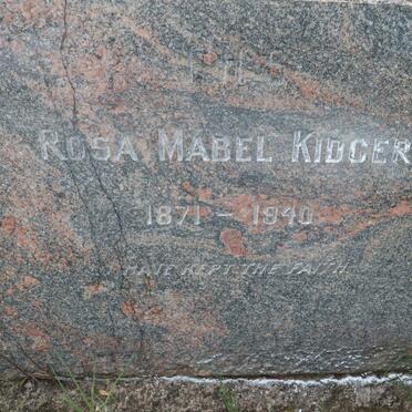 KIDGER Rosa Mabel 1871-1940