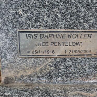 KOLLER Iris Daphne nee PENTELOW 1918-2003