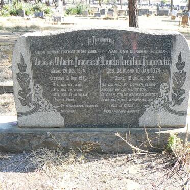LAMPRECHT Nicolaas Wilhelm 1874-1946 &amp; Engela Carolina DE KLERK 1874-1962