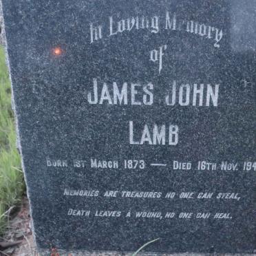 LAMB James John 1873-1940