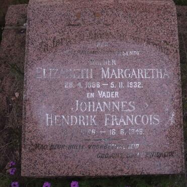 LOUW Johannes Hendrik Francois 1866-1946 &amp; Elizabeth Margaretha 1866-1932