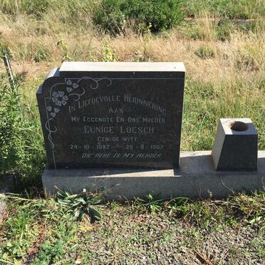 LOESCH Paul 1902-1987 &amp; Eunice DE WITT 1897-1967