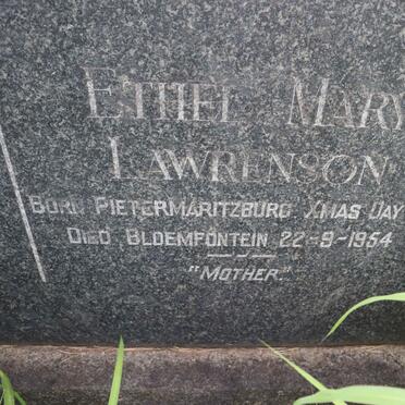 LAWRENSON Sidney Ralph 1870-1949 &amp; Ethel Mary 1874-1954