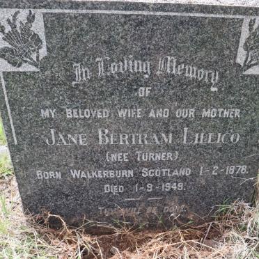 LILLICO Jane Bertram nee TURNER 1878-1949