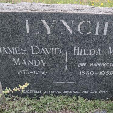 LYNCH James David Mandy 1875-1956 &amp; Hilda May HAREBOTTLE 1880-1959
